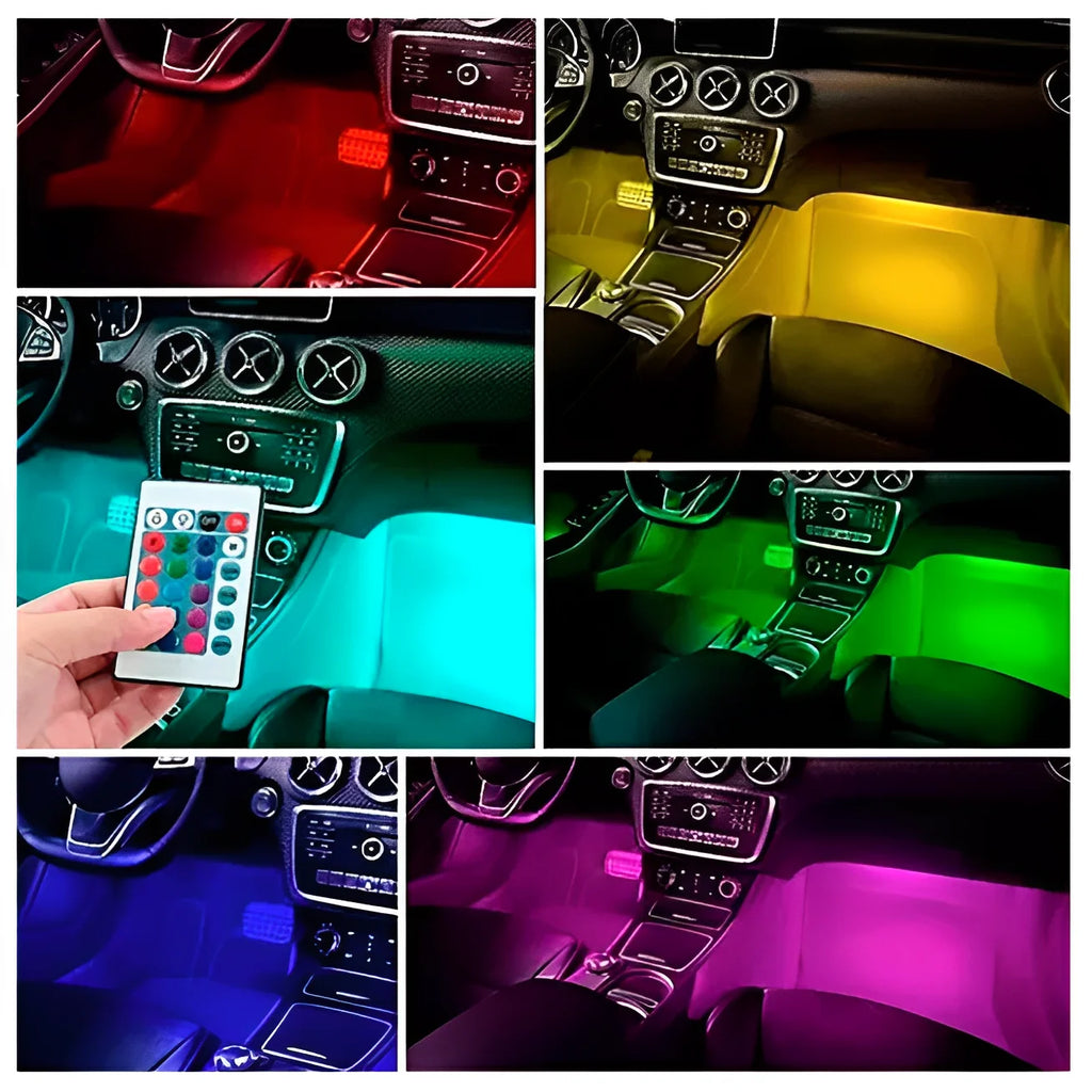 Led Neon Rgb Internal Light C/Control Car Accessories Tuning - Neverdie Store