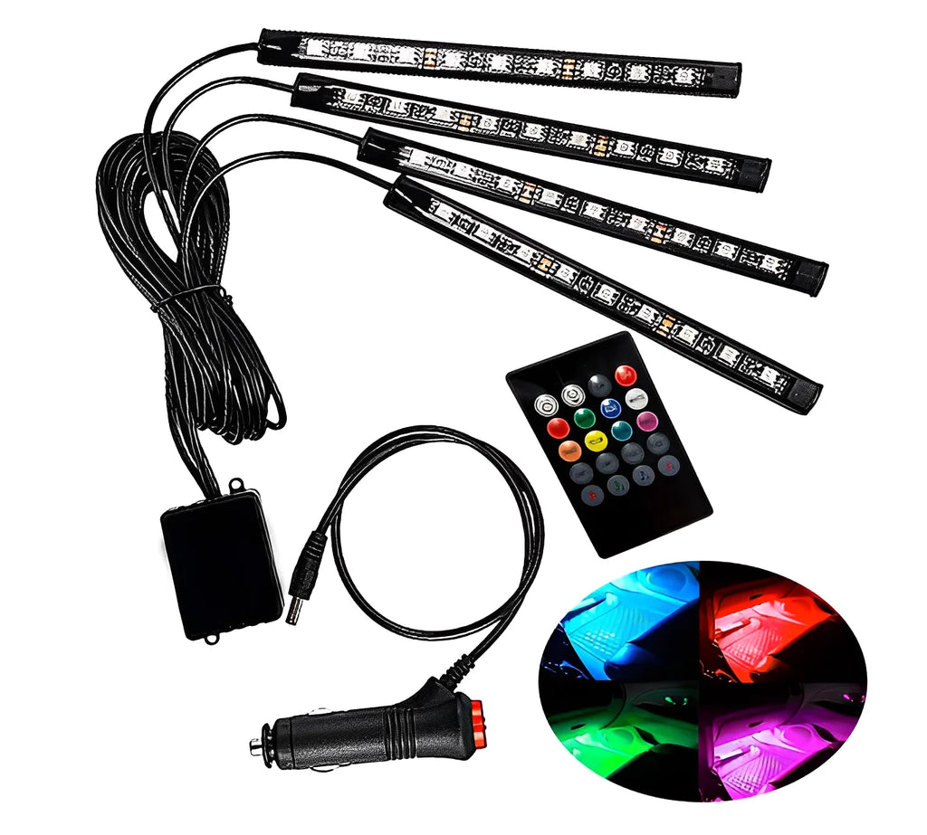 Led Neon Rgb Internal Light C/Control Car Accessories Tuning - Neverdie Store