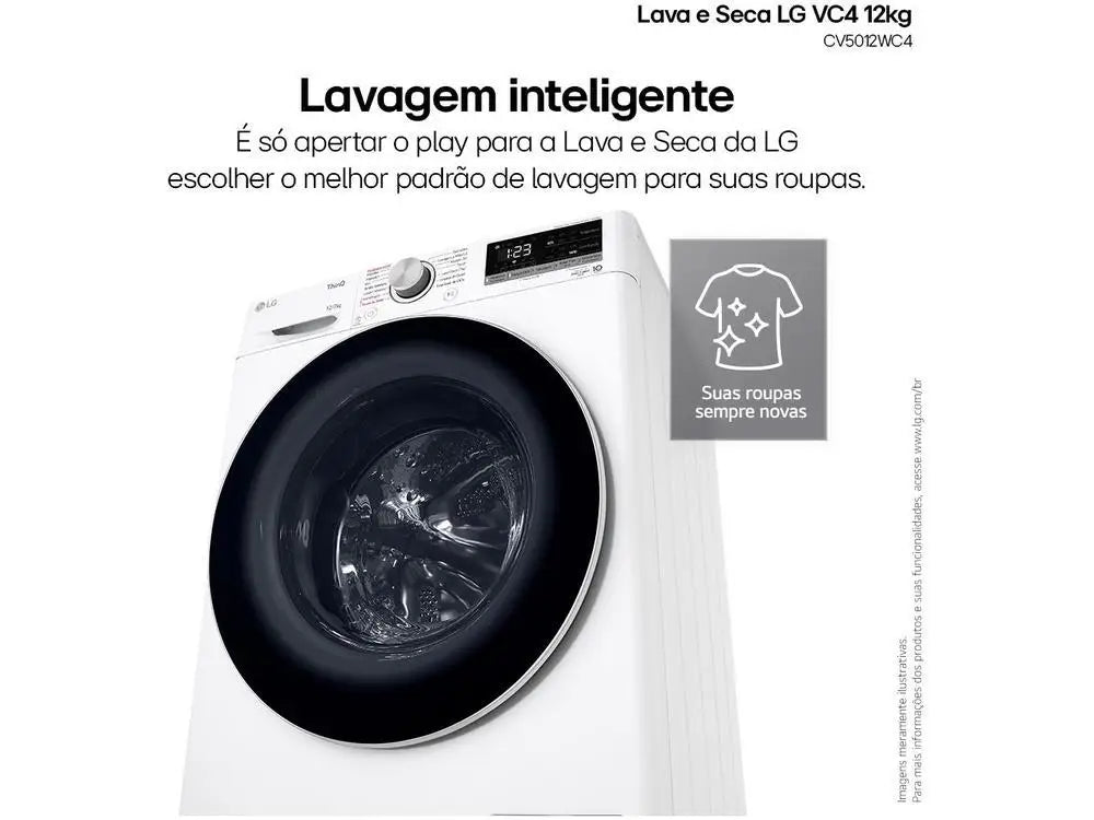 Lg 12kg Smart Washer Dryer Vc4 Cv5012Wc4 with - 110V