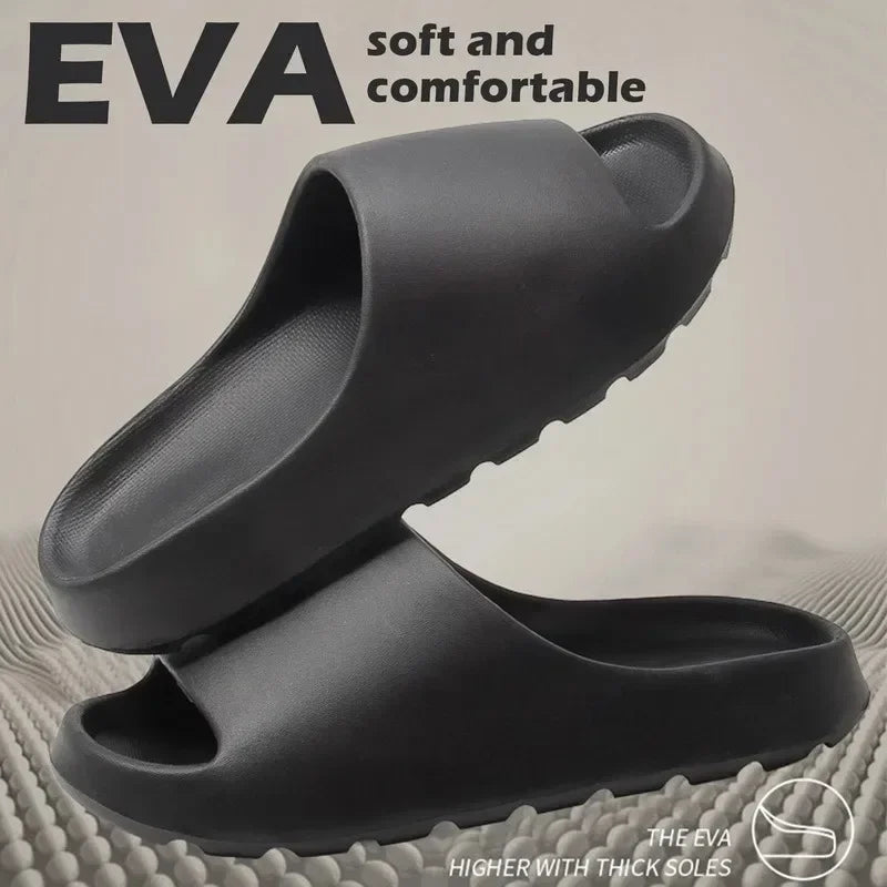 Tongs Coco Nuage Sandales à semelles épaisses Mode d'été Fond Souple Plage Hommes Femmes Sandales EVA