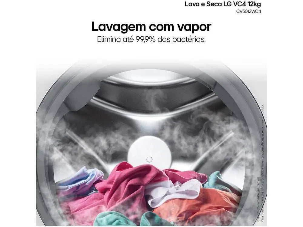 Lg 12kg Smart Washer Dryer Vc4 Cv5012Wc4 with - 110V