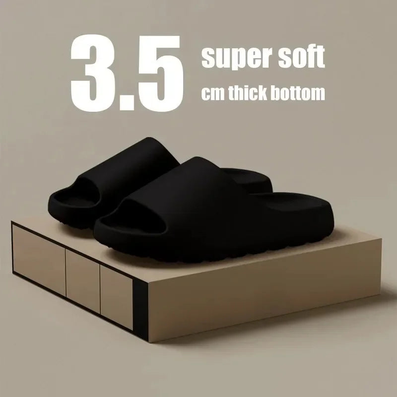 Tongs Coco Nuage Sandales à semelles épaisses Mode d'été Fond Souple Plage Hommes Femmes Sandales EVA