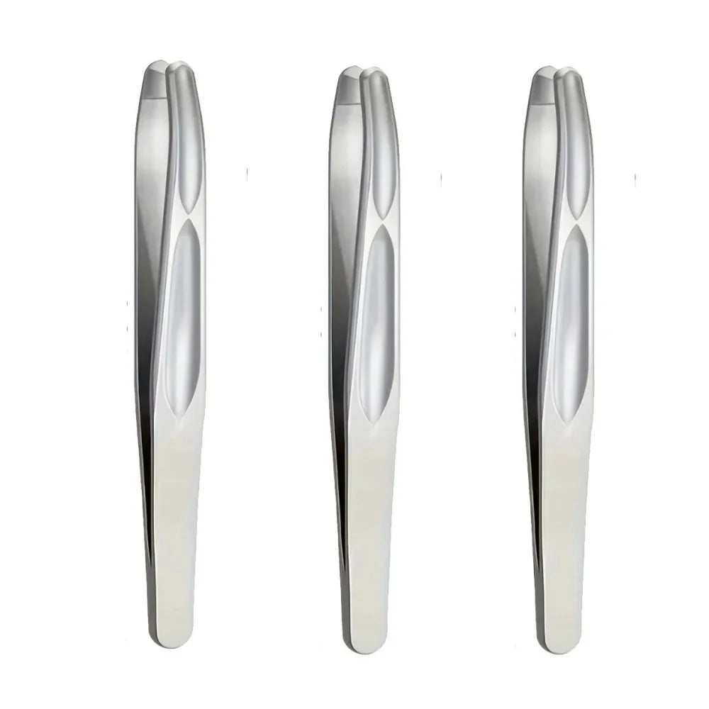 Pince à tête ronde haut de gamme, pince de précision pour l’épilation des sourcils, du visage et de la barbe, outil de capture et de coiffage des poils courts