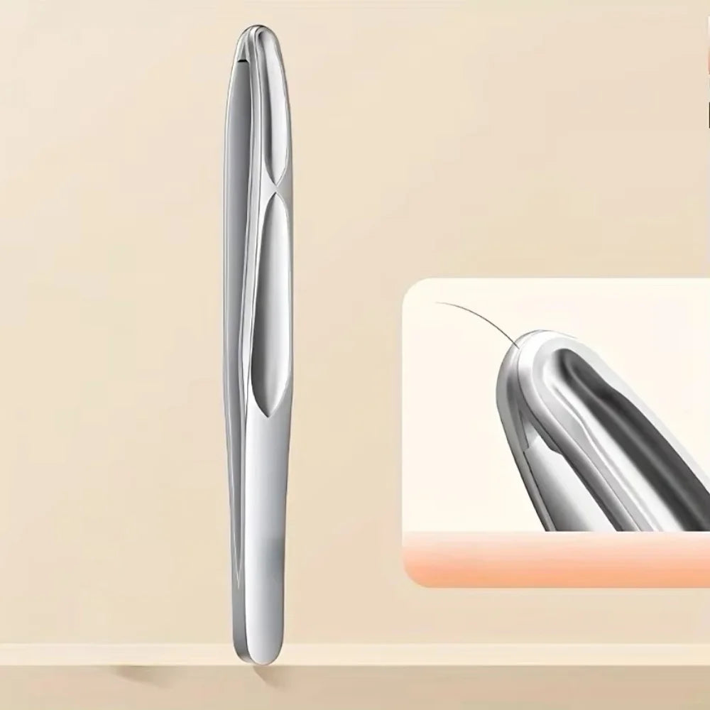 Pince à tête ronde haut de gamme, pince de précision pour l’épilation des sourcils, du visage et de la barbe, outil de capture et de coiffage des poils courts