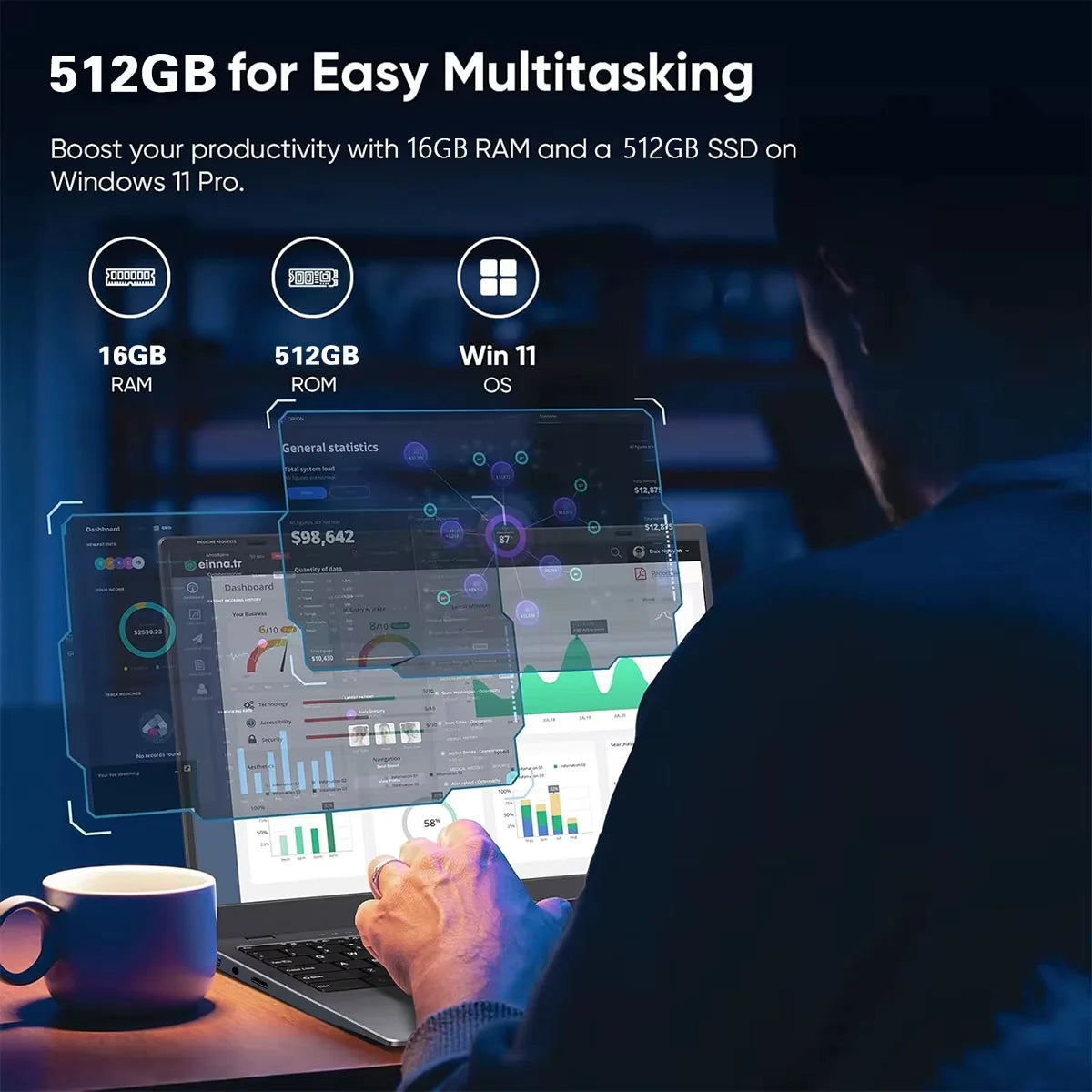 15.6"Laptop Computer PC Intel Core I9 10980HK/I9 9900U 16GB RAM 1TB 2TB SSD Gaming Notebook Windows 11 Pro 4K Fingerprint Unlock